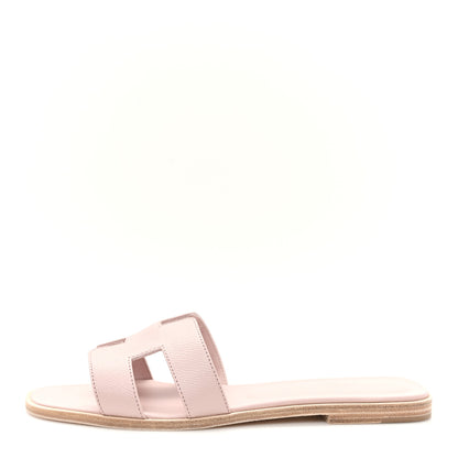 Hermes Epsom Oran Sandals 41 Rose Porcelaine 1 of 10