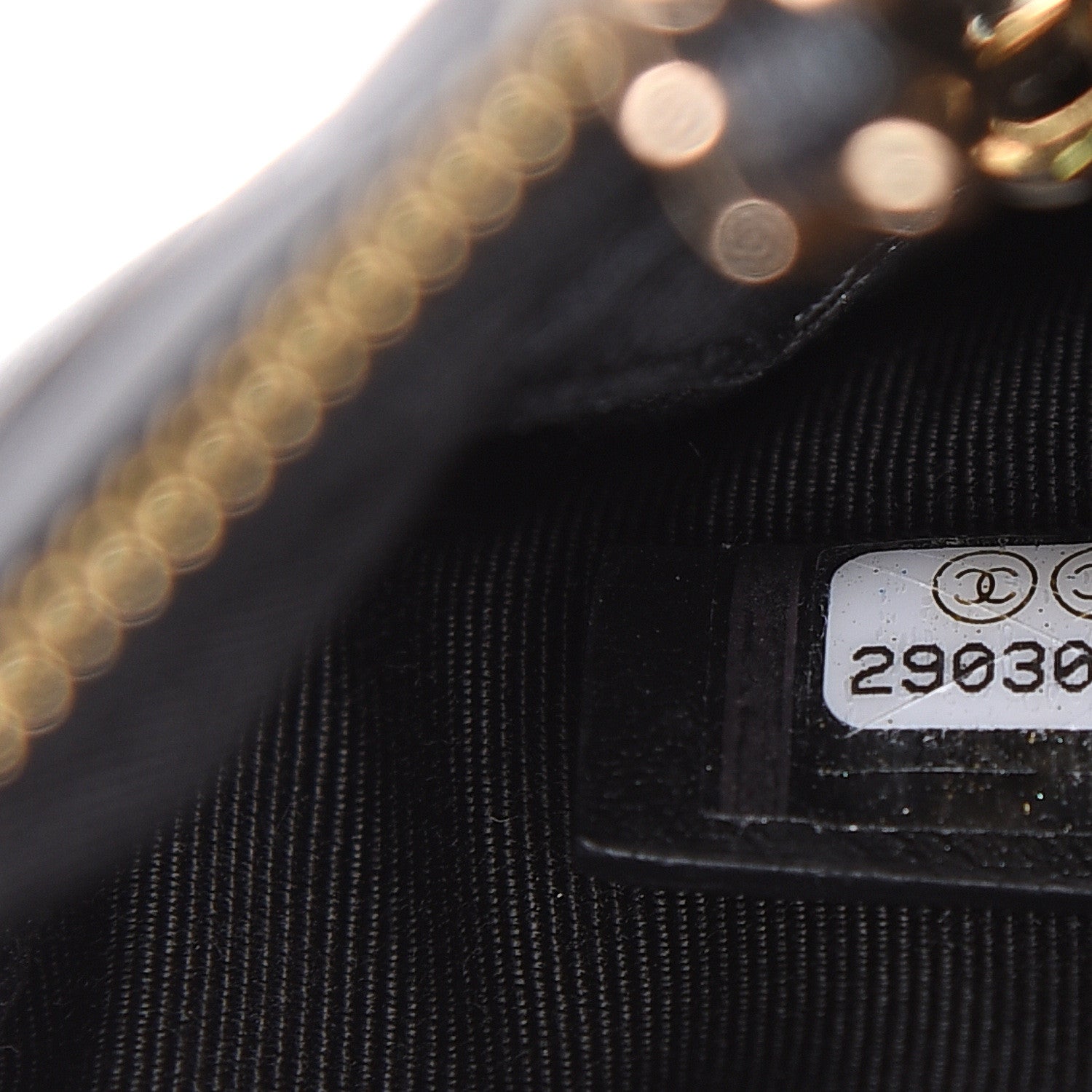 Chanel Shiny Lambskin Quilted Clutch With Chain Black 9 of 10