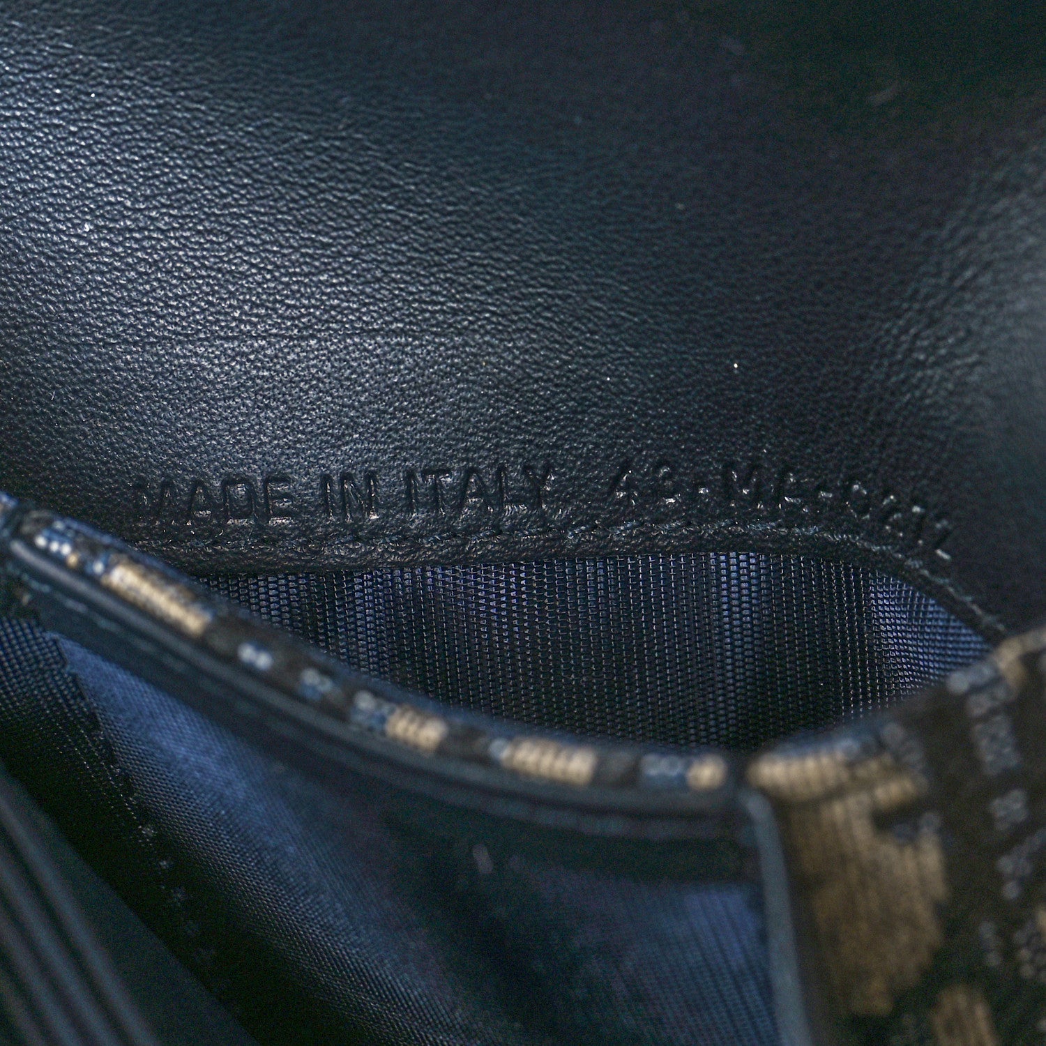 Christian Dior Oblique Saddle Card Holder Blue 7 of 8