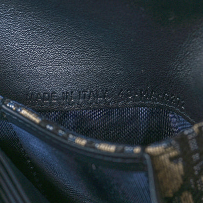 Christian Dior Oblique Saddle Card Holder Blue 7 of 8
