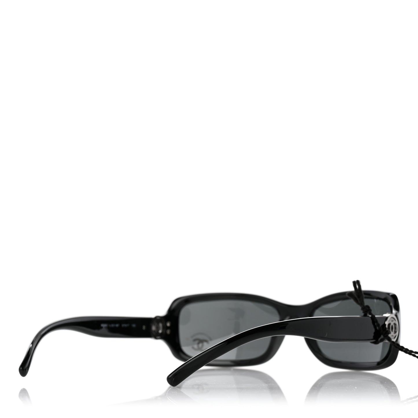 Acetate Rectangle CC Sunglasses 6024 Black