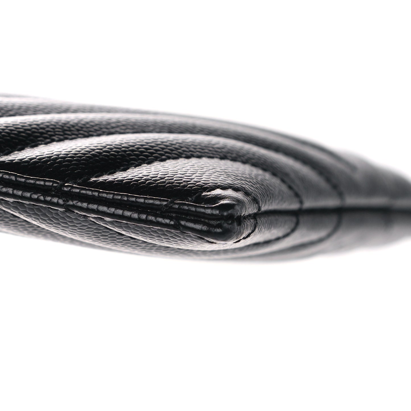 Grain De Poudre Chevron Monogram Bill Pouch Black