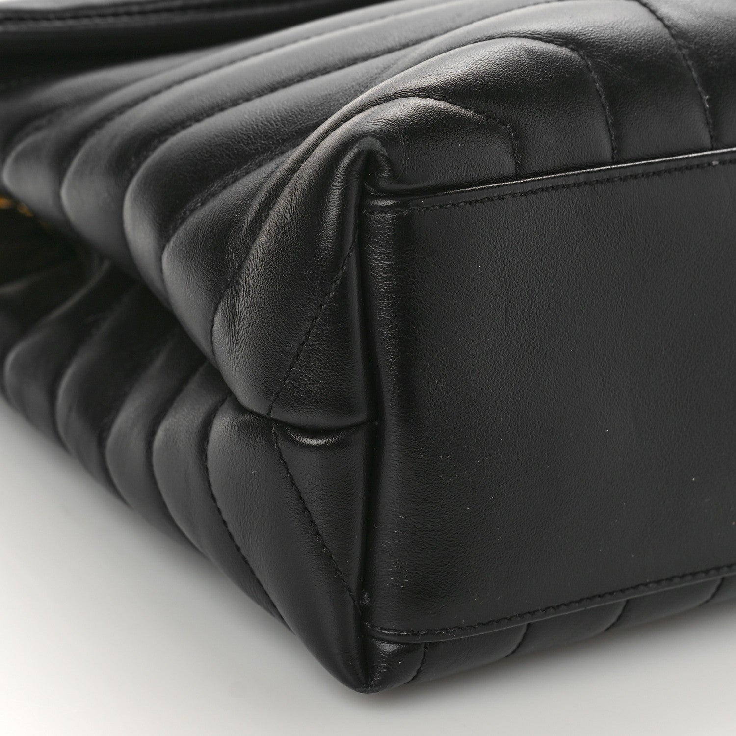 Saint Laurent Calfskin Y Quilted Monogram Medium Loulou Chain Satchel Black 8 of 11