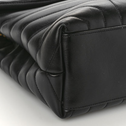 Saint Laurent Calfskin Y Quilted Monogram Medium Loulou Chain Satchel Black 8 of 11