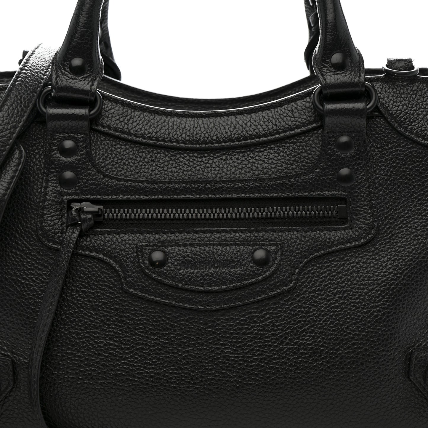 Grained Calfskin Neo Classic Black Hardware S City Black