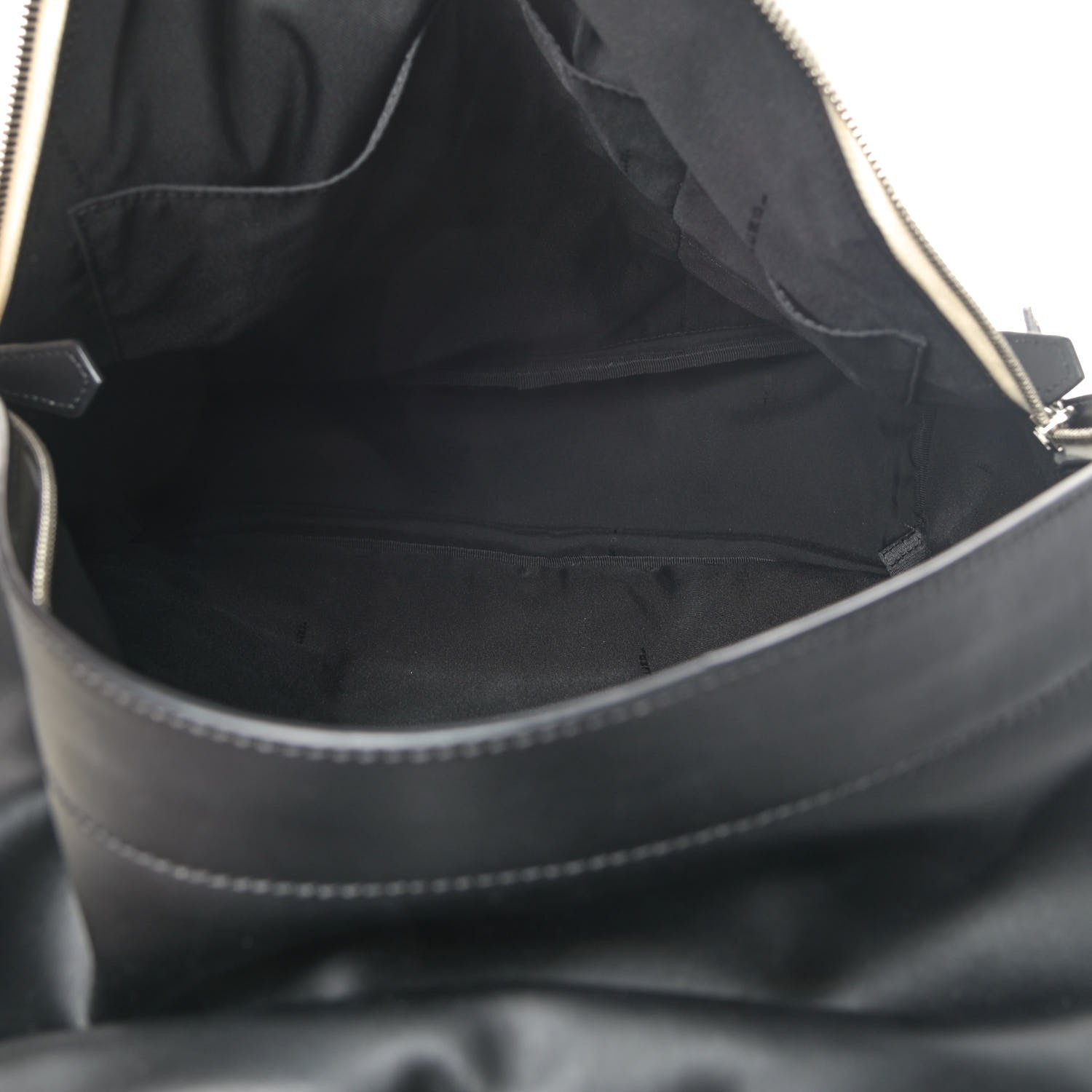 Fendi Nylon Calfskin Print Backpack Black White 4 of 6