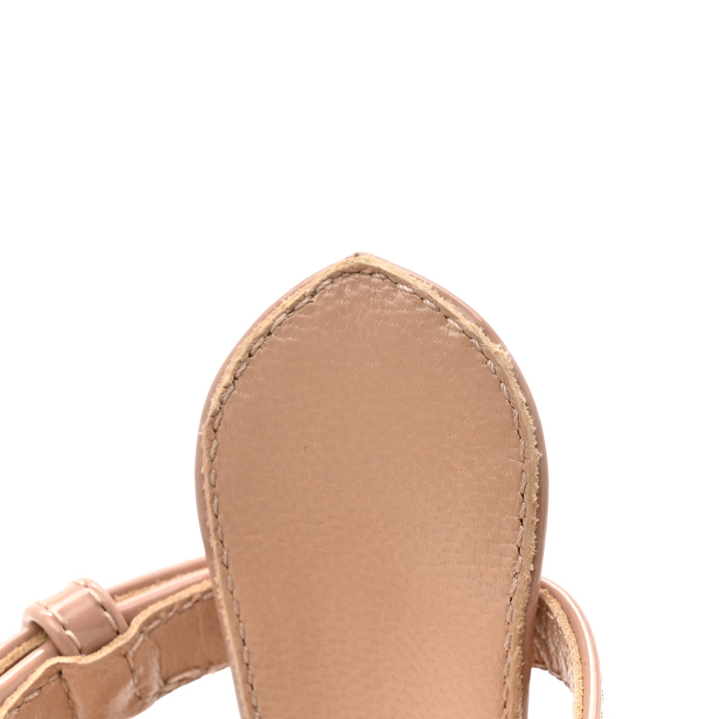 Patent Vlogo Tan-Go Ankle Strap 60mm Pumps 39 Rose Cannelle