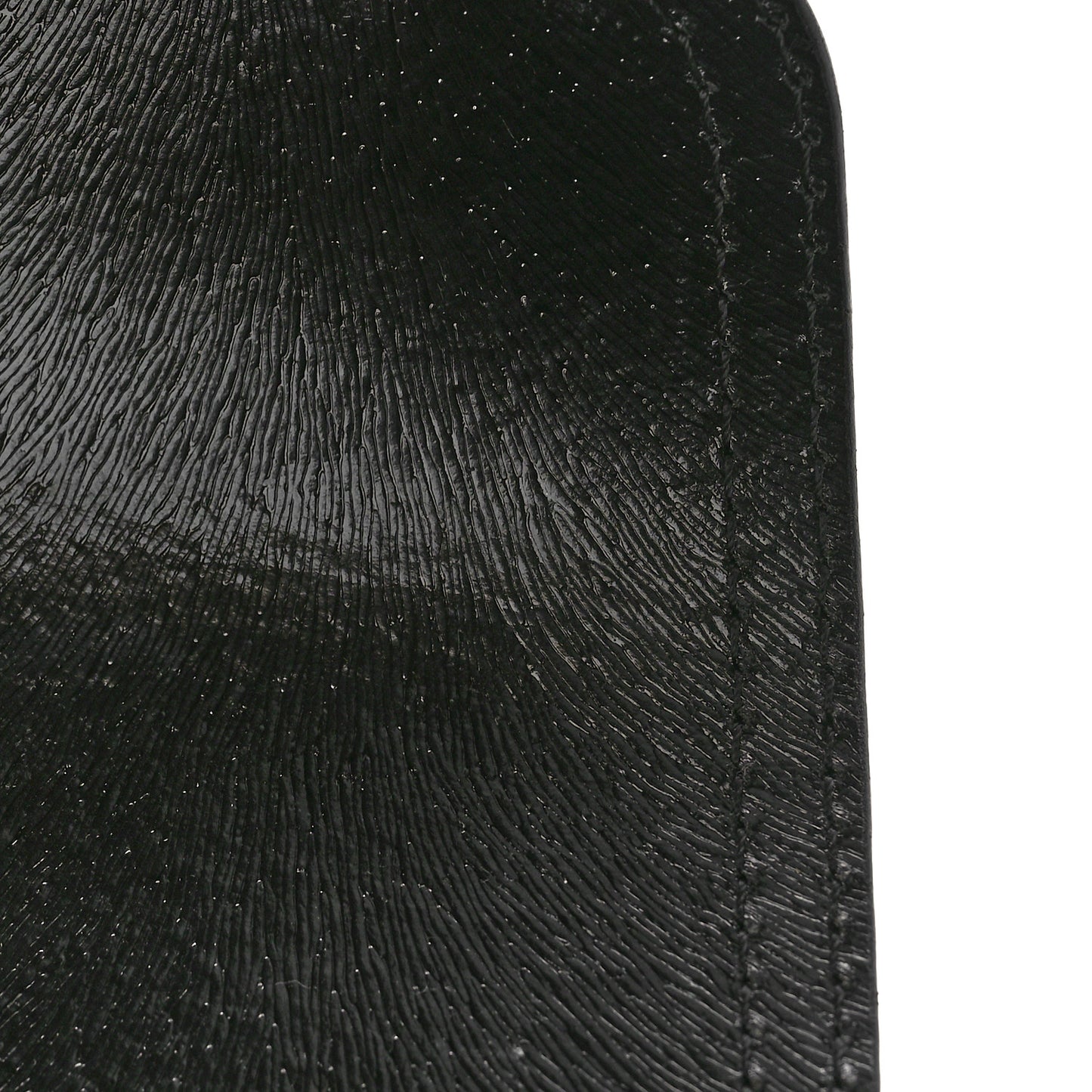 Patent Stamp Calfskin Shadow Shoulder Bag Black