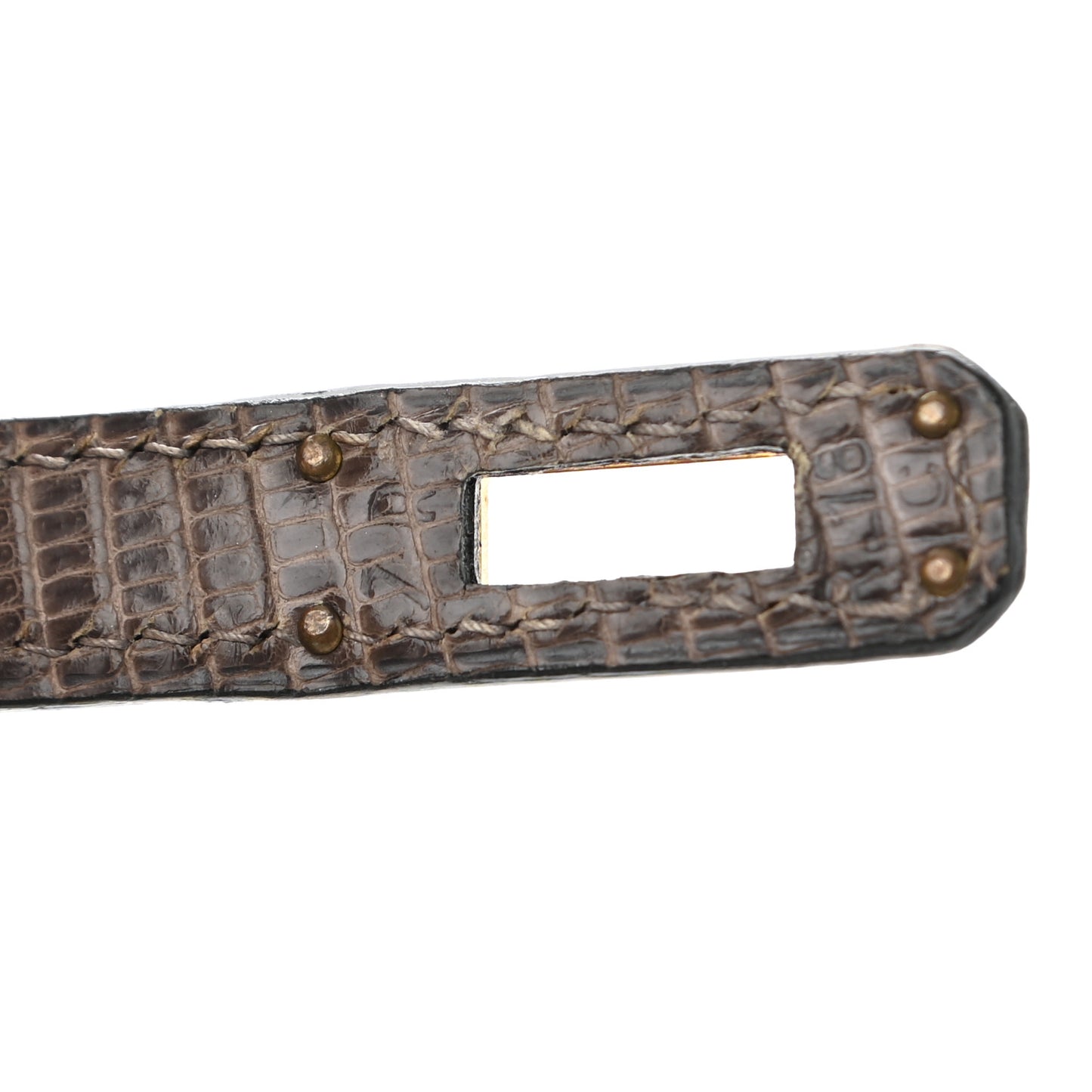 Lizard Niloticus Kelly Sellier 25 Gris Fonce