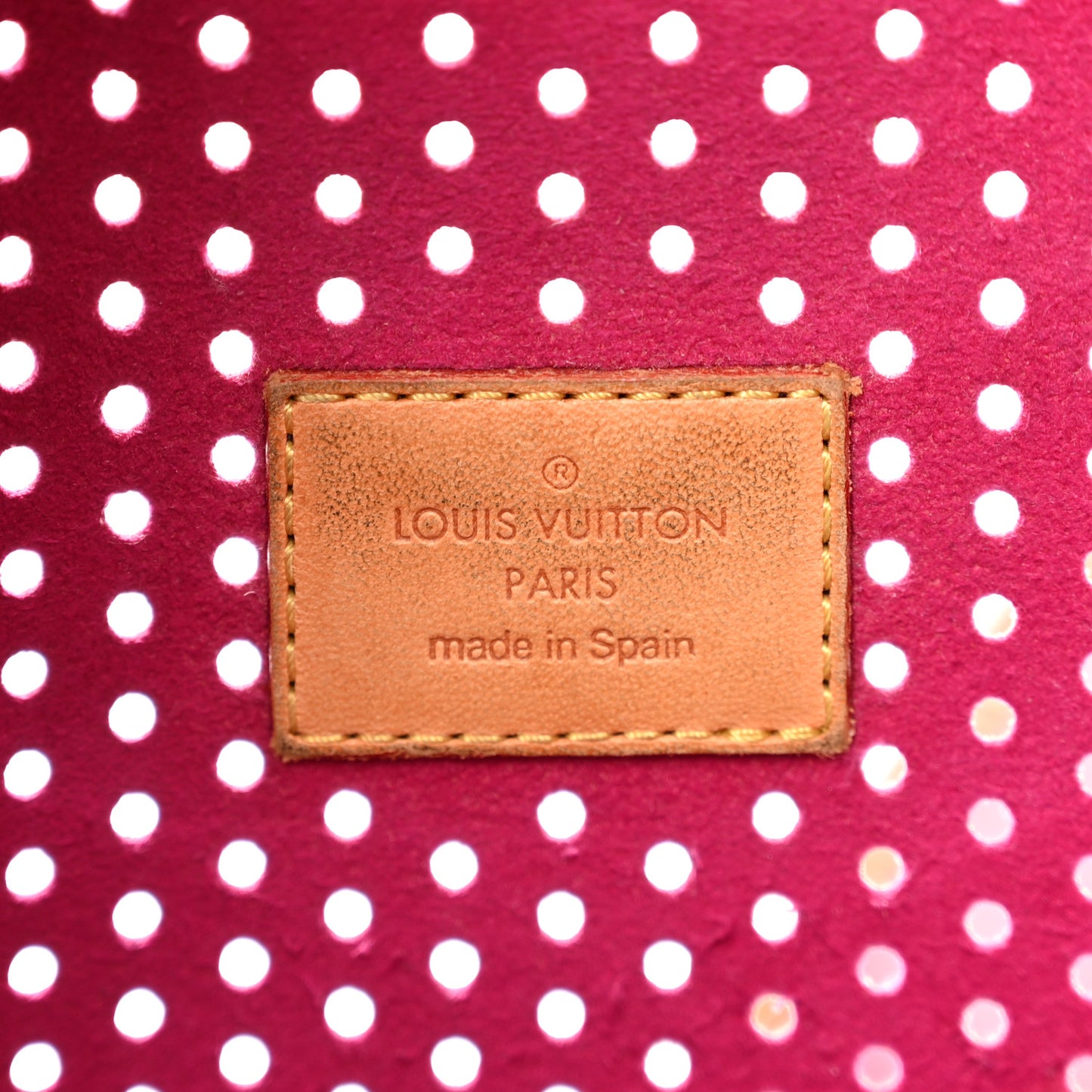 Monogram Perforated Musette Fuchsia