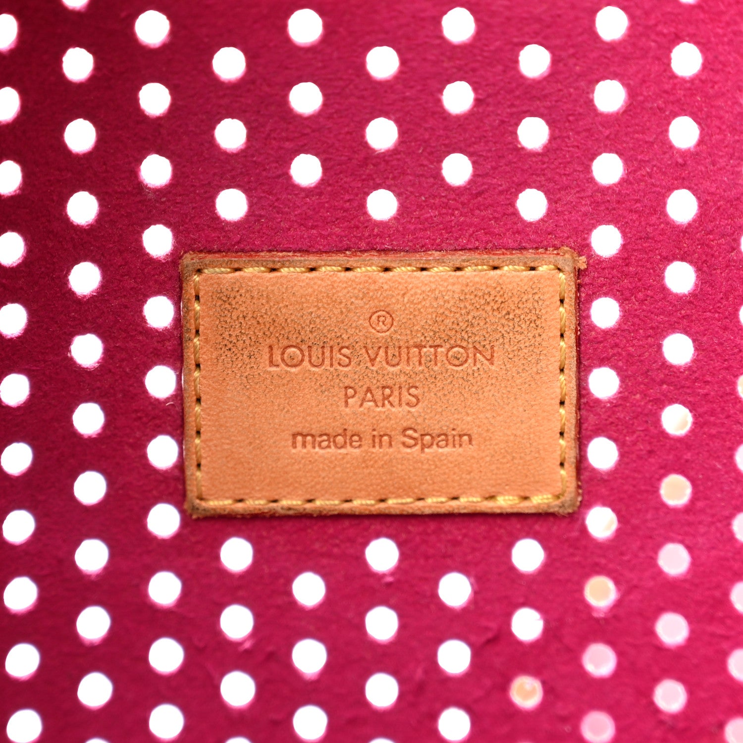 Louis Vuitton Monogram Perforated Musette Fuchsia 6 of 9