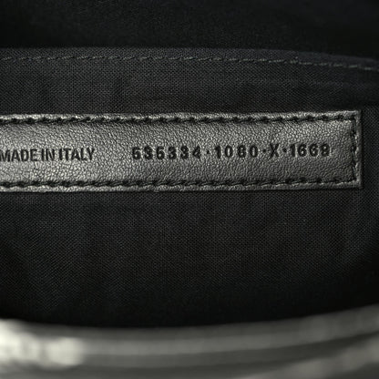 Balenciaga Coated Canvas Losange Monogram Zip Pouch Black Grey 6 of 8