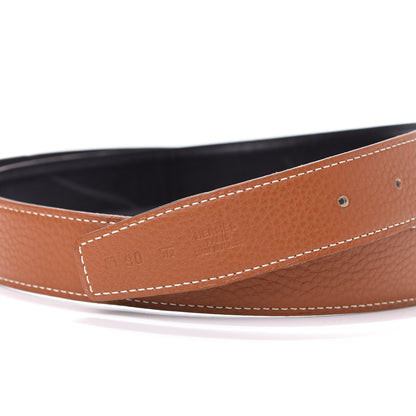 Hermes Box Togo 32mm Belt Strap 90 Black Gold 5 of 5