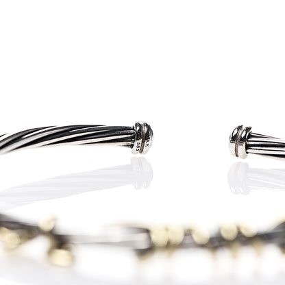 David Yurman Sterling Silver 14K Yellow Gold DY Whispers Te Amo Bracelet 3 of 3