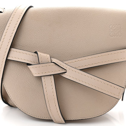 Loewe Grained Calfskin Small Gate Crossbody Bag Light Oat 7 of 9