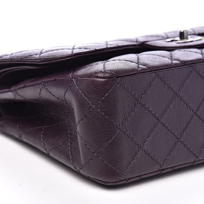 Chanel Caviar Quilted Jumbo Double Flap Dark Purple 9 of 17