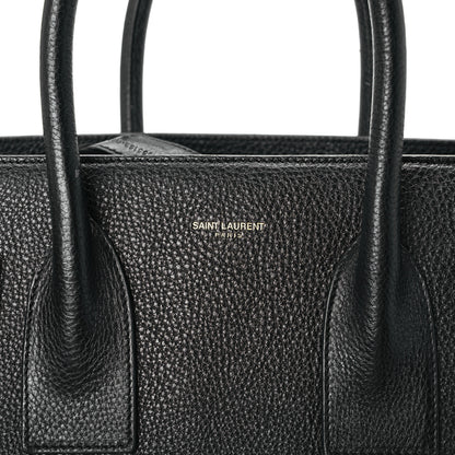 Saint Laurent Grained Calfskin Small Sac De Jour Black 7 of 9