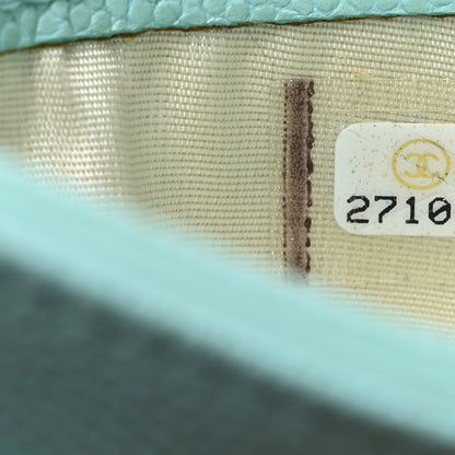Chanel Caviar Quilted Card Holder Light Blue 8 of 8