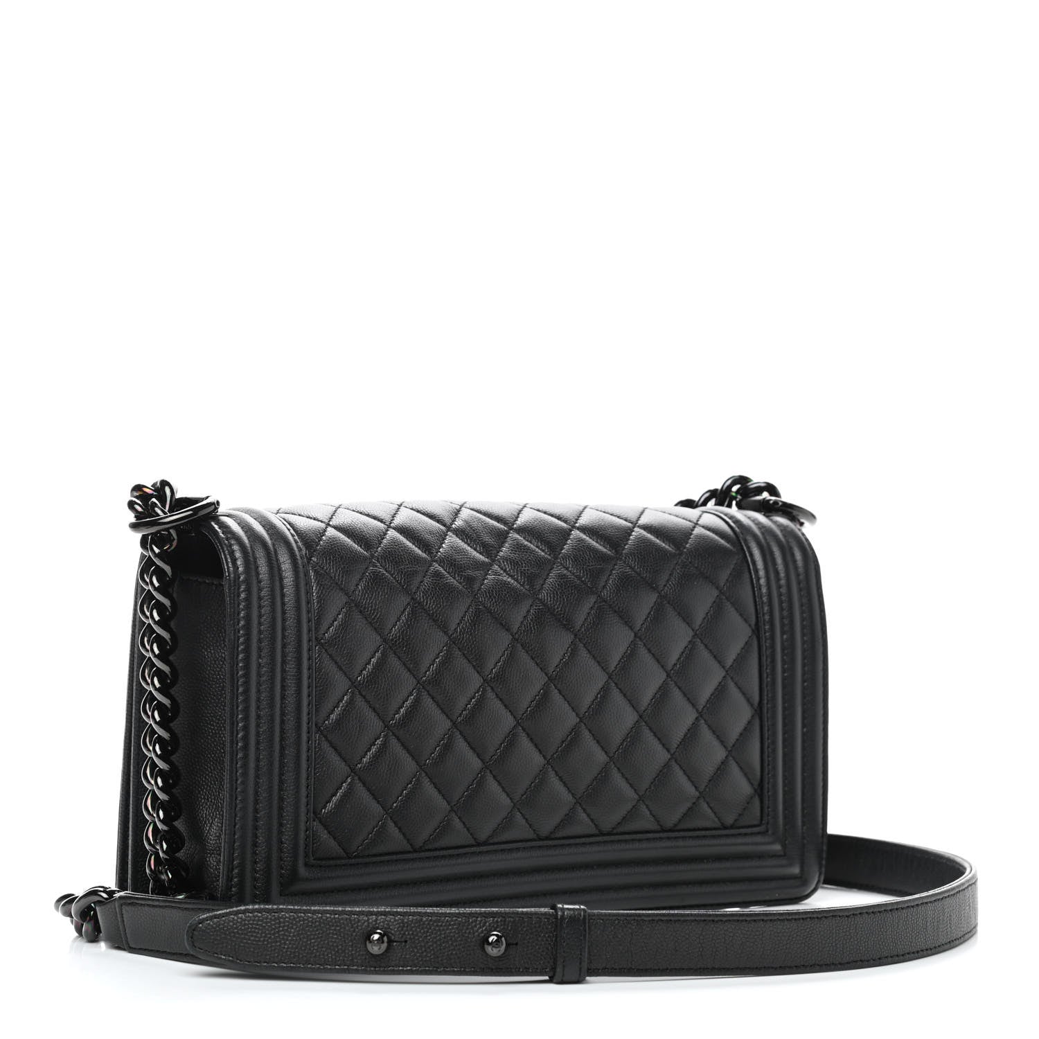 Chanel Caviar Quilted Medium Boy Flap So Black 3 of 12