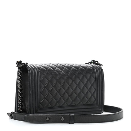 Chanel Caviar Quilted Medium Boy Flap So Black 3 of 12