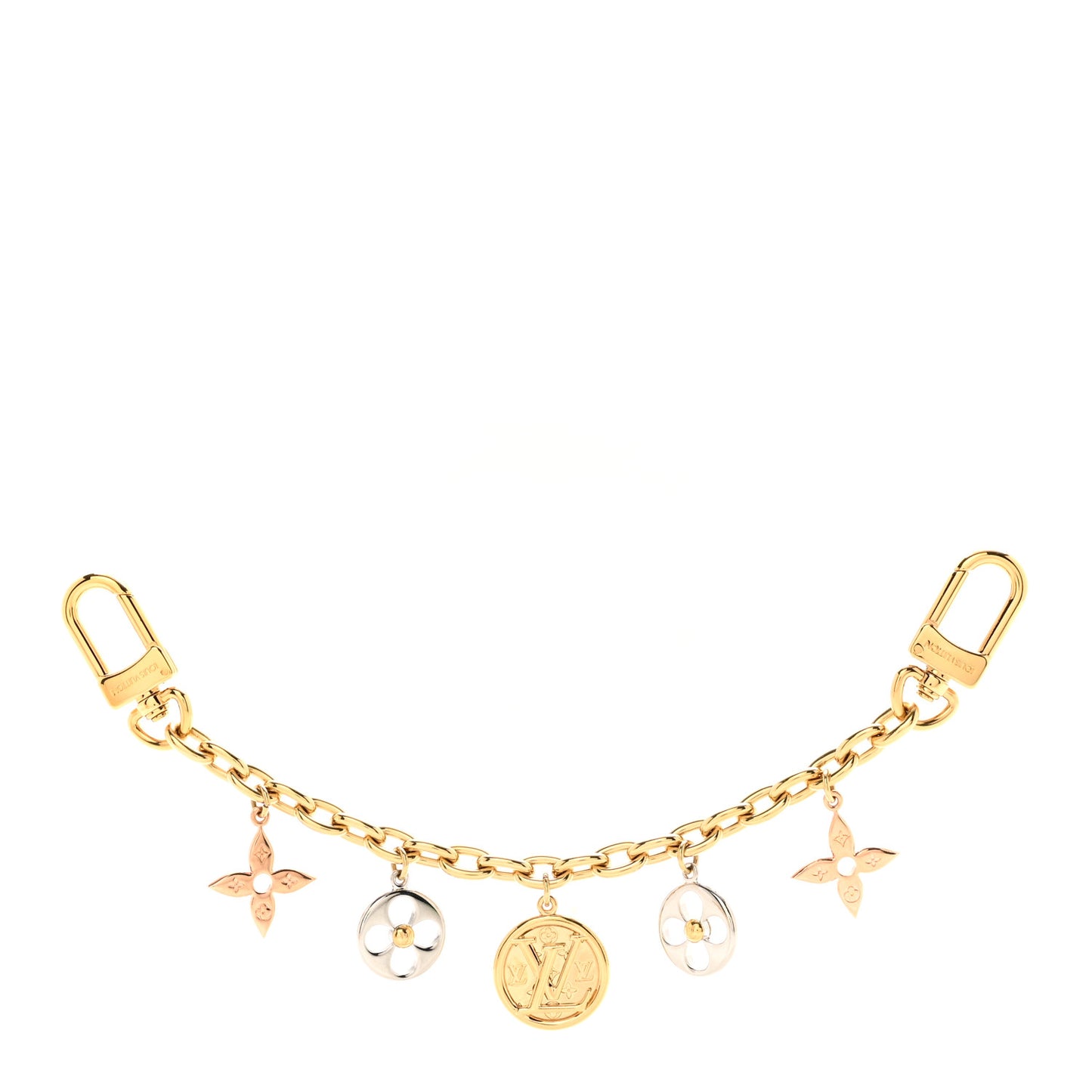 Nanogram Family Chain Bag Charm Gold Silver