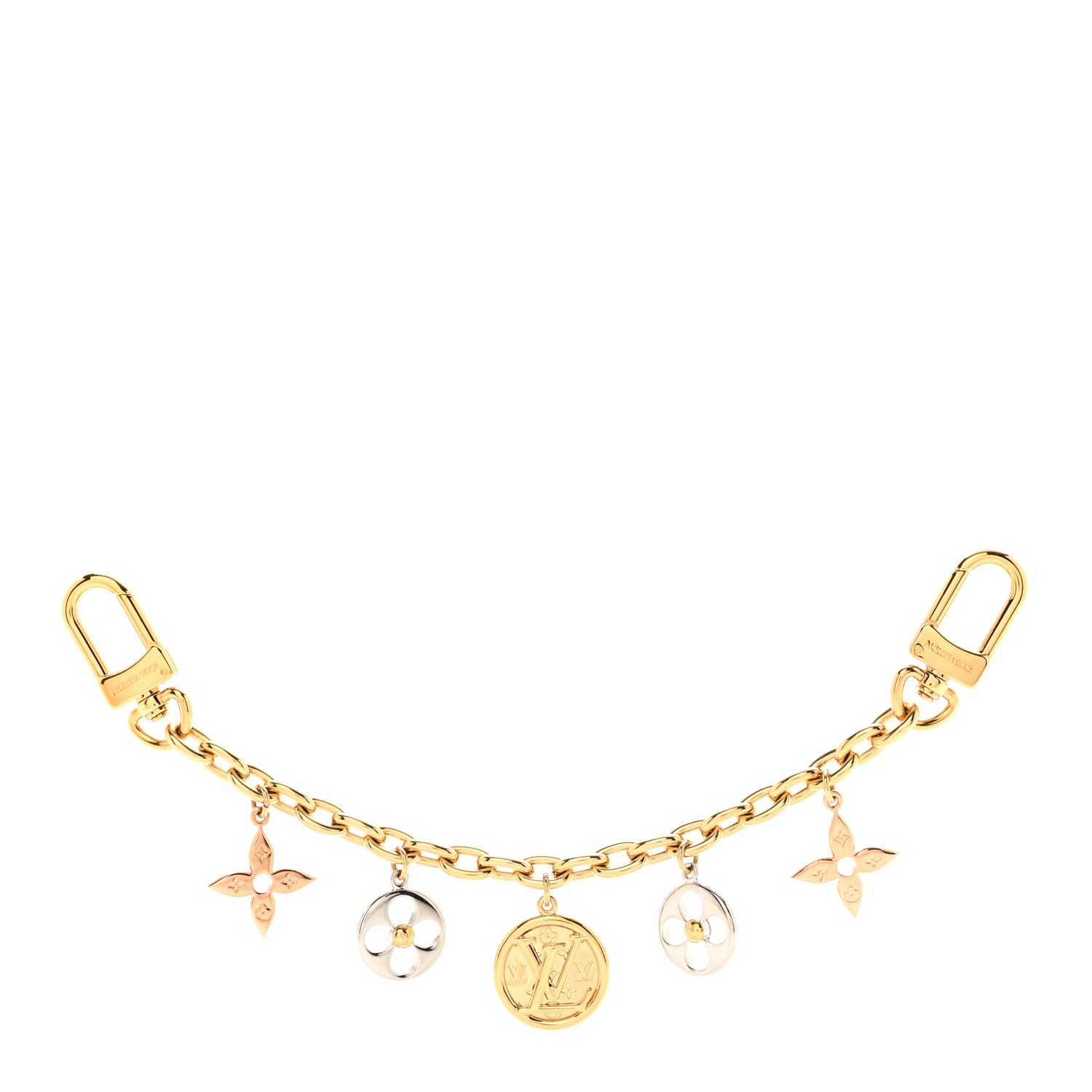 Louis Vuitton Nanogram Family Chain Bag Charm Gold Silver 1 of 5