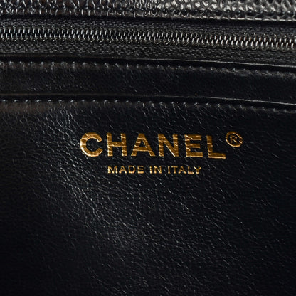 Chanel Caviar Quilted Jumbo Single Flap Black 6 of 8