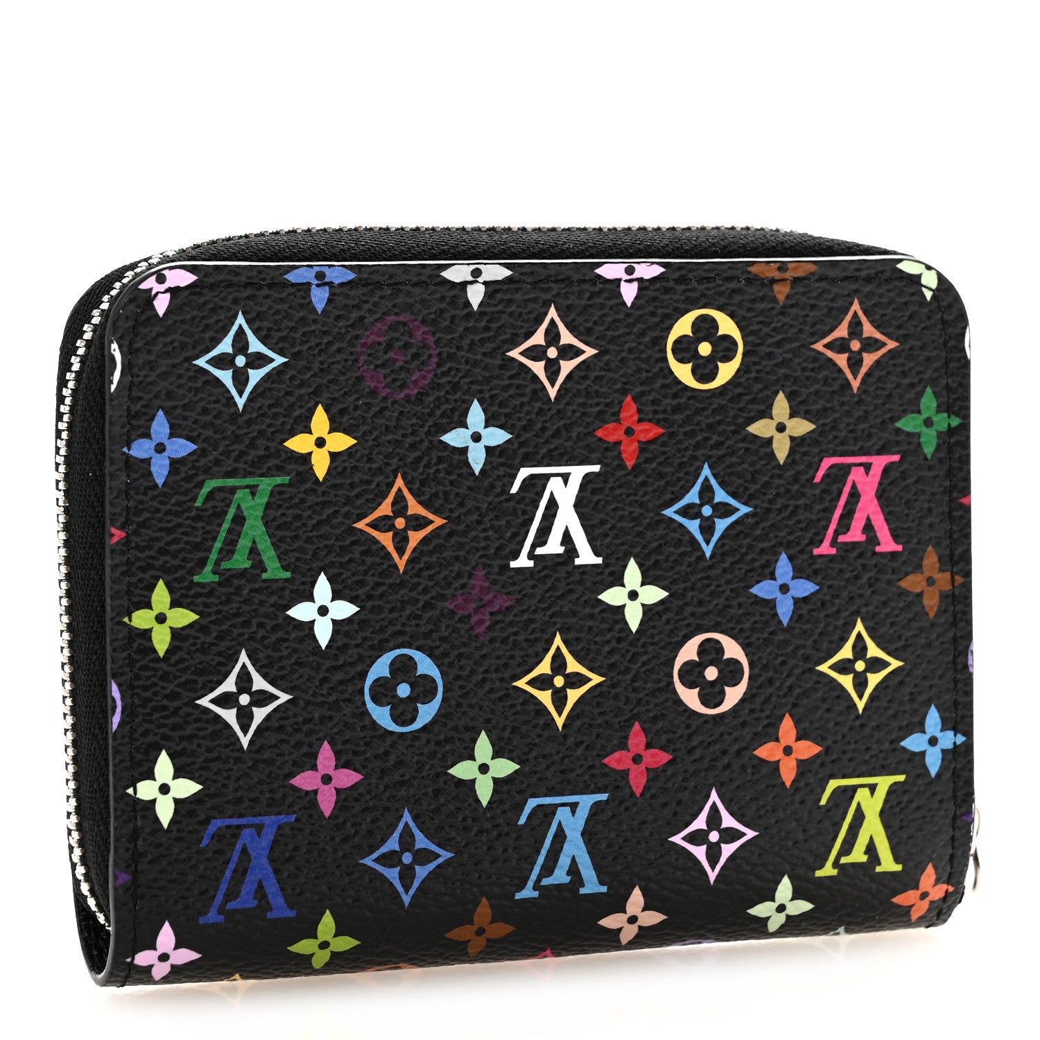 Louis Vuitton LV x TM Monogram Multicolor Zippy Coin Purse Black 3 of 7