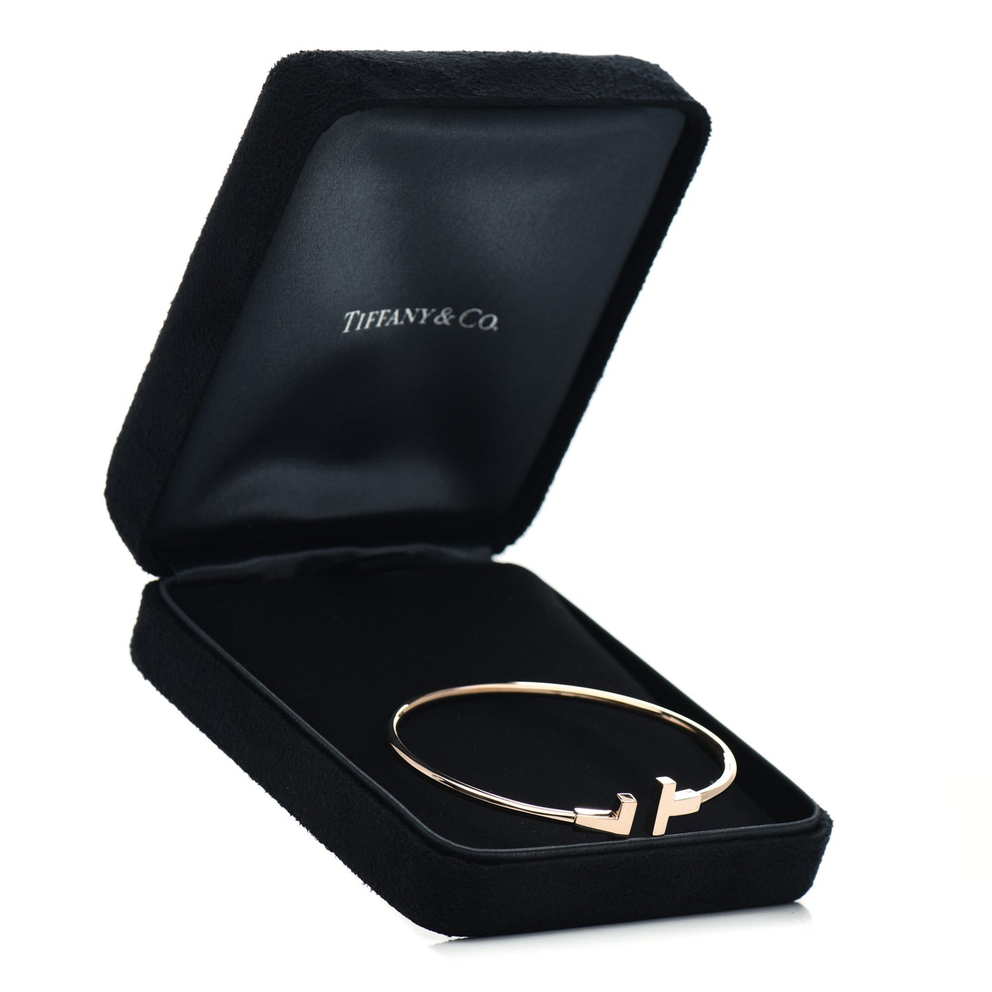 18K Rose Gold T Wire Bracelet