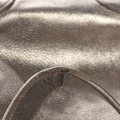 Prada Metallic Vitello Daino Side Pocket Hobo Gold 9 of 10