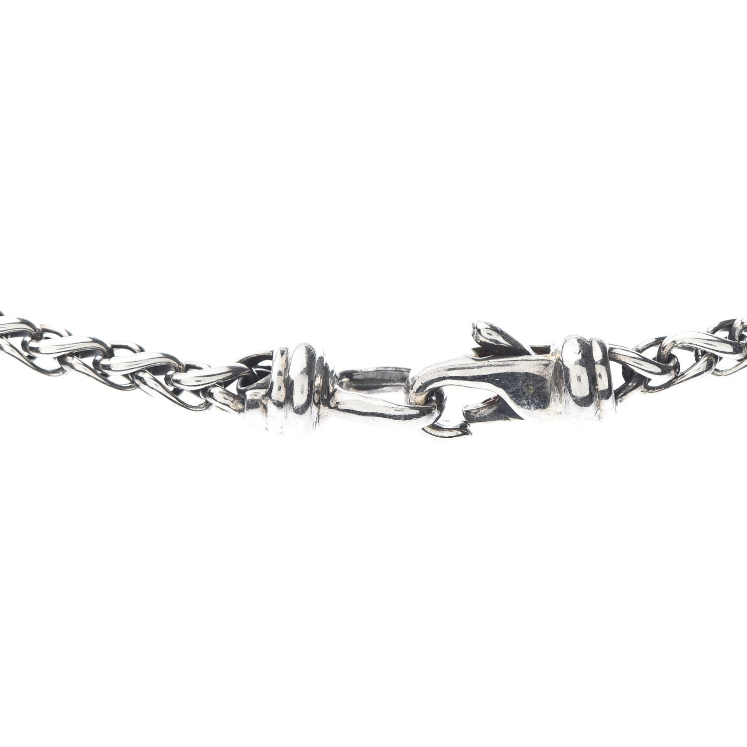 David Yurman Sterling Silver Pearl Quatrefoil Drop Necklace 6 of 7
