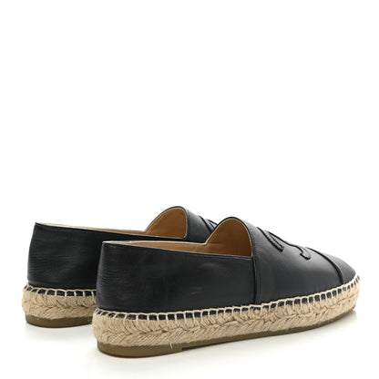 Chanel Lambskin CC Espadrilles 37 Black 4 of 12
