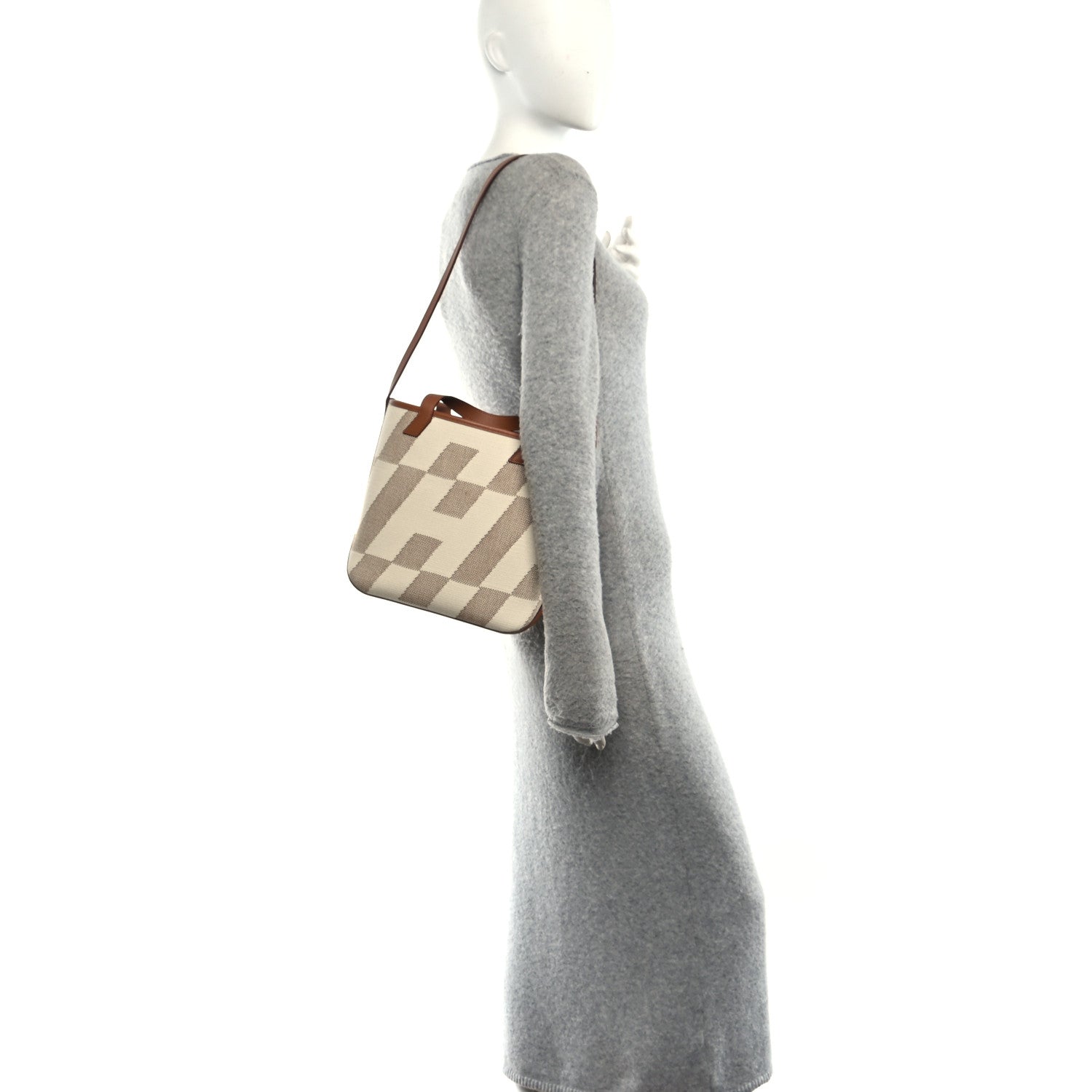 Hermes Swift Toile H Cabas H En Biais 27 Ecru Naturel Gold 2 of 10