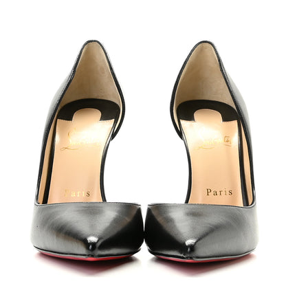 Christian Louboutin Shiny Nappa Iriza 100 Pumps 38.5 Black 3 of 11