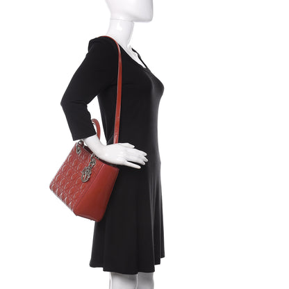 Christian Dior Patent Cannage Medium Lady Dior Pink 2 of 15