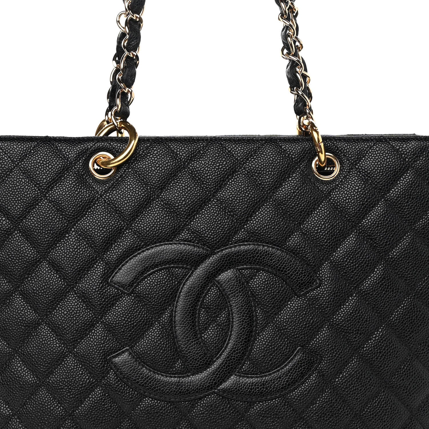 Chanel Caviar Quilted Grand Shopping Tote GST Black 8 of 11