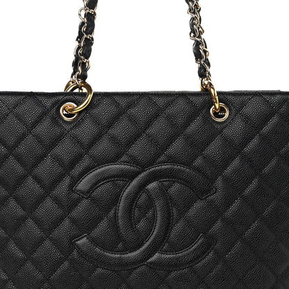Chanel Caviar Quilted Grand Shopping Tote GST Black 8 of 11
