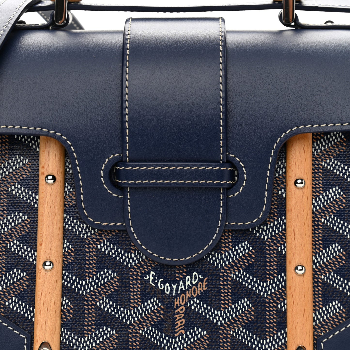 Goyardine Structure Mini Saigon Navy