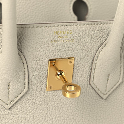 Hermes Togo Birkin 25 Beton 6 of 13