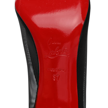 Christian Louboutin Veau Velours Rete Galativi 70 Pumps 37 Black 7 of 9