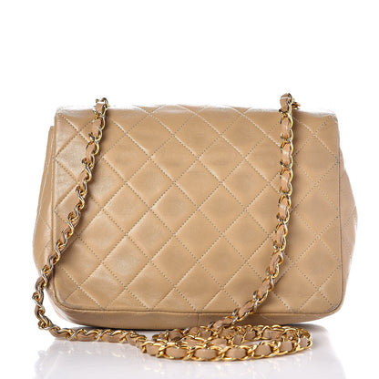 Chanel Lambskin Quilted Small Single Flap Beige 4 of 25