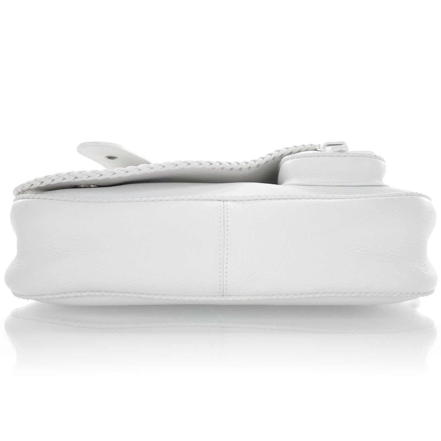 Leather Whipstitch Gaucho White