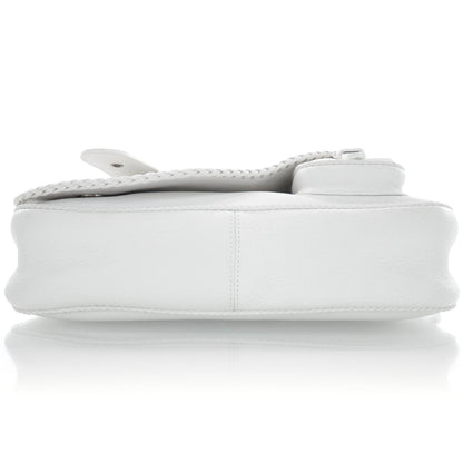 Christian Dior Leather Whipstitch Gaucho White 6 of 9