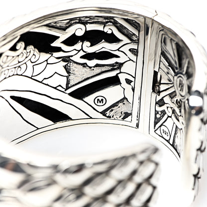 John Hardy Sterling Silver 18K Yellow Gold Wide Naga Legends Cuff Bracelet 4 of 5