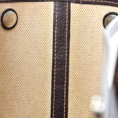 Hermes Toile Buffle Gala Garden Party Tote 36 MM Marron Fonce 6 of 13