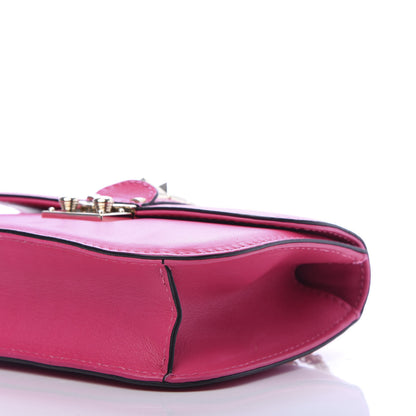 Valentino Garavani Vitello Small Glam Lock Rockstud Flap Pop Fuxia 8 of 10