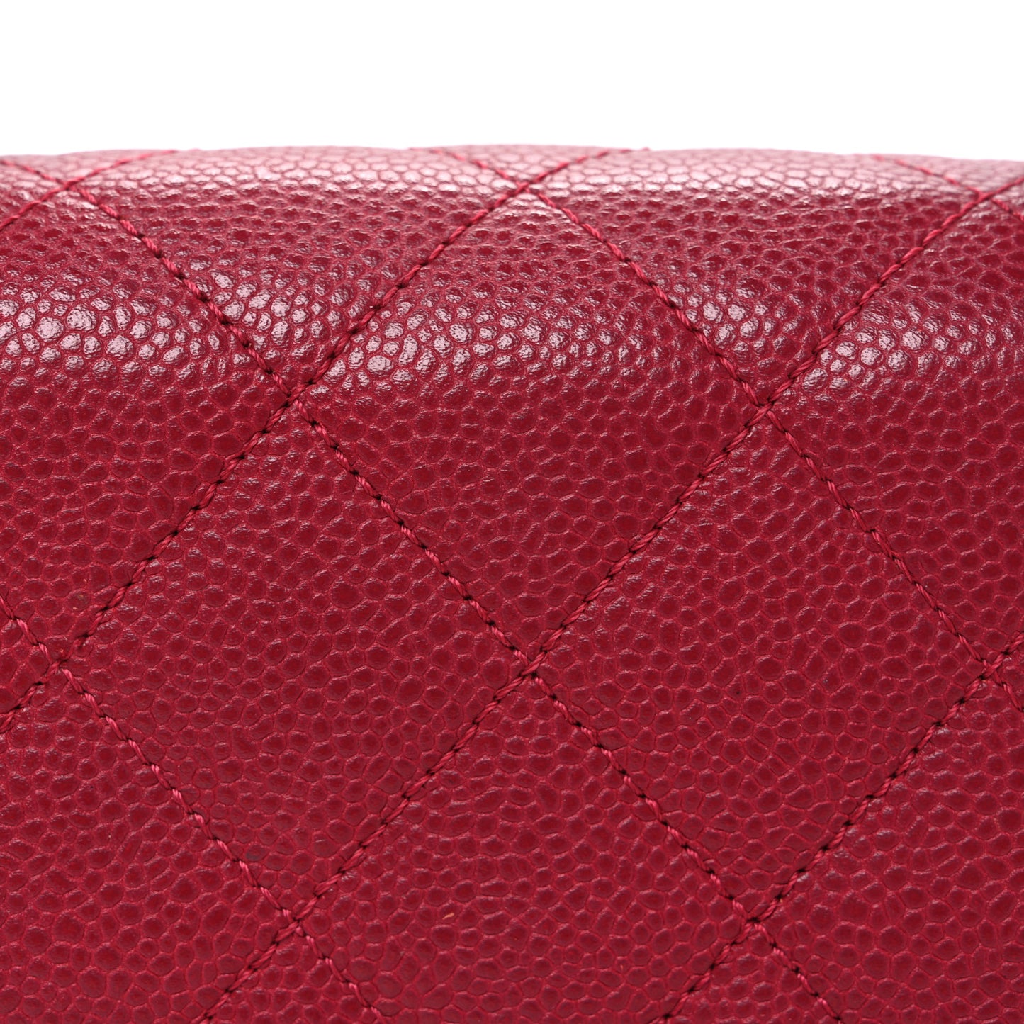 Caviar Mini Carry Around Flap Bag Red