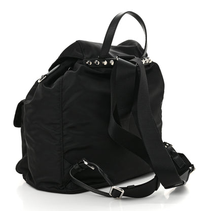 Prada Nylon New Vela Studded Backpack Black 3 of 10