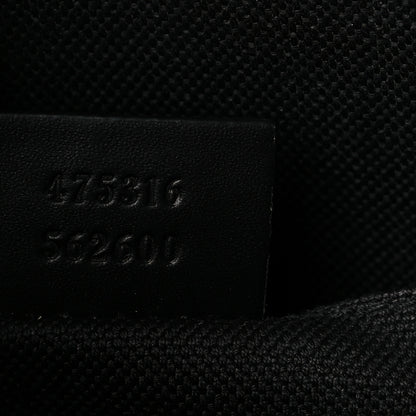 Gucci GG Supreme Monogram Selleria Calfskin Web New Web Cosmetic Case Black 7 of 9