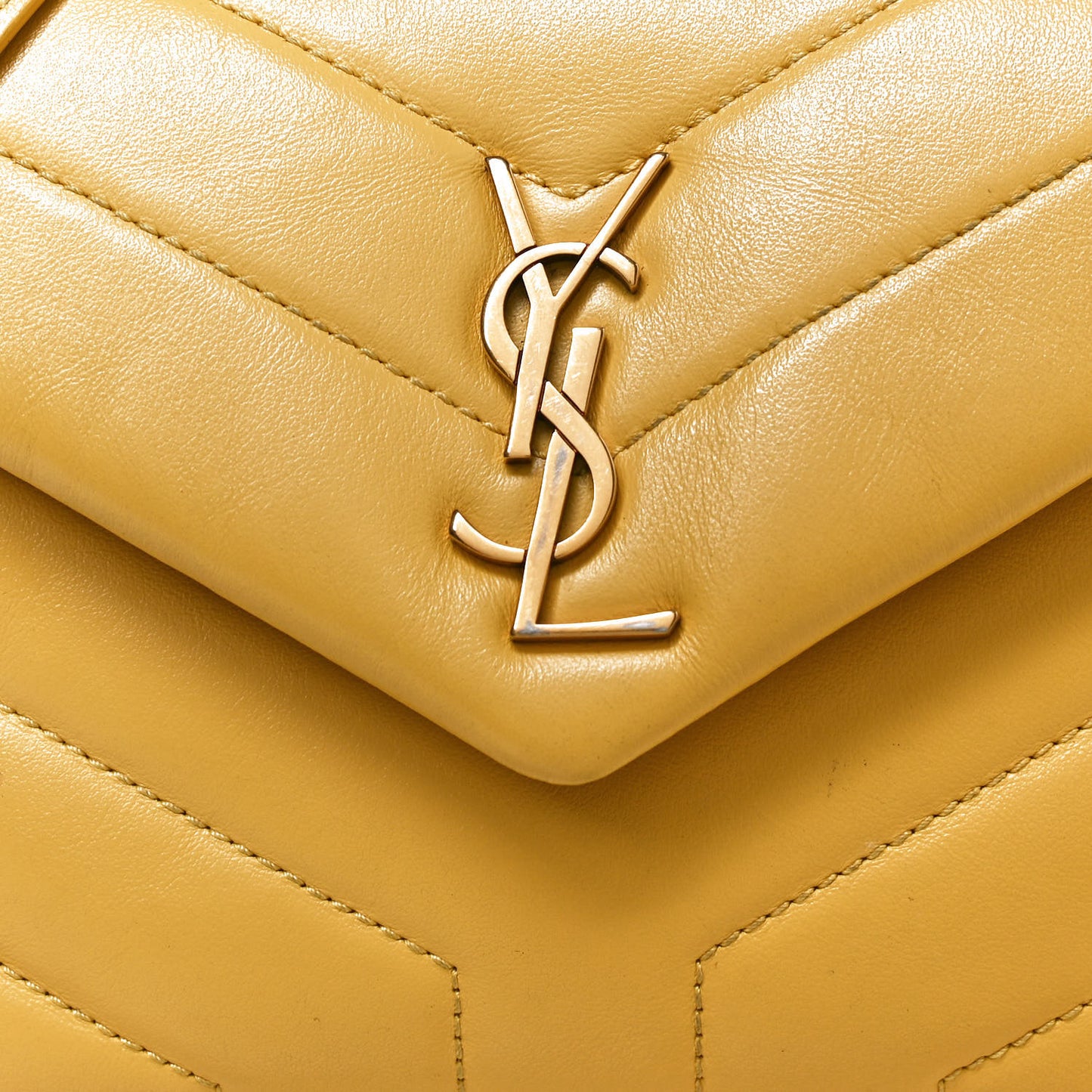 Calfskin Y Quilted Monogram Toy Loulou Crossbody Bag Sunflower